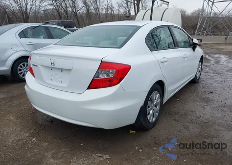 2012 Honda Civic Lx z USA, uszkodzony, nr VIN 19XFB2F57CE086258